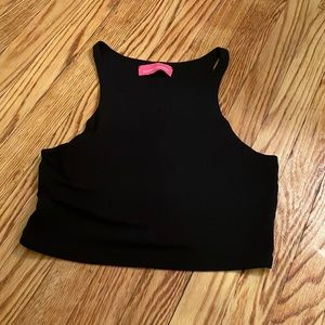 Black crop top